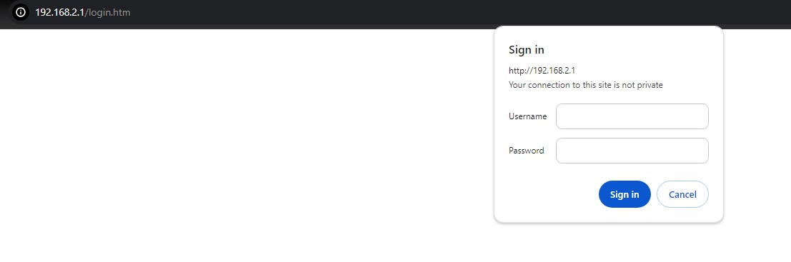 Figure 2.1 IP Address for Web-based Setting