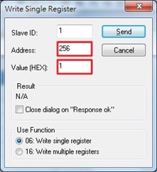 Figure 2.132 Use Modbus Poll to Clear Switch's Port Count