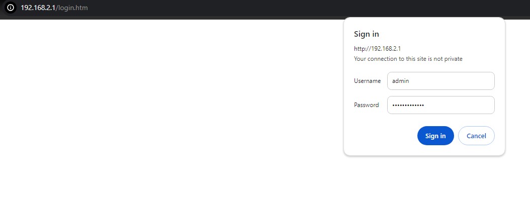 Figure 2.2 Login page