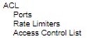 Figure 2.55 Access Control List's Submenus