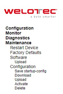 Figure 5.1 Maintence Menu